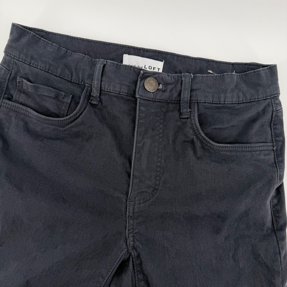 LOFT Women's dark gray high Rise Skinny Jeans Size 24 Wais